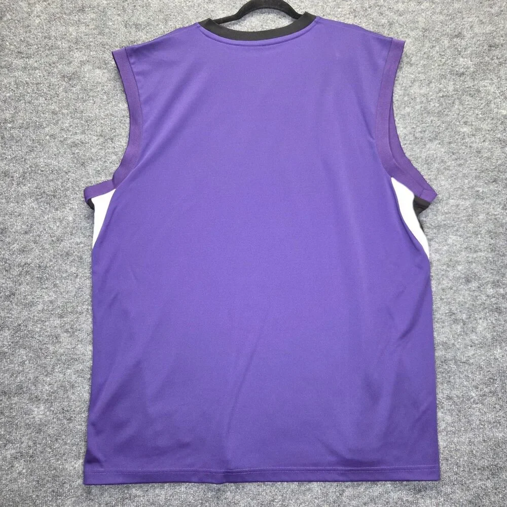 Sacramento Kings Jersey Mens XL Purple NBA Basketball Adidas Autograph Tank